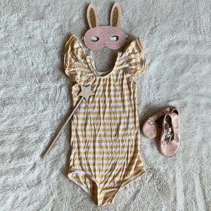 This Tribe Of Three | Yellow Striped Leotard | 7/8